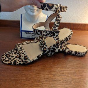 J Crew Leopard Sandals